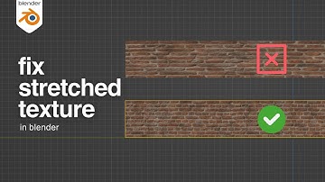 Fix Stretched Texture in Blender!