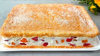 🔝🍓The famous cake that melts in her mouth. Delicious cake in 15 minutes. Simple ingredients.