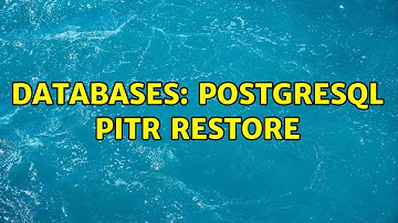 Databases: PostgreSQL PITR restore (2 Solutions!!)