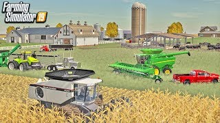 CORN HARVEST 24 ROWS AT A TIME (ROLEPLAY) FARMING SIMULATOR 19