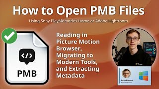 PMB File Guide: Managing Sony Picture Motion Browser Metadata