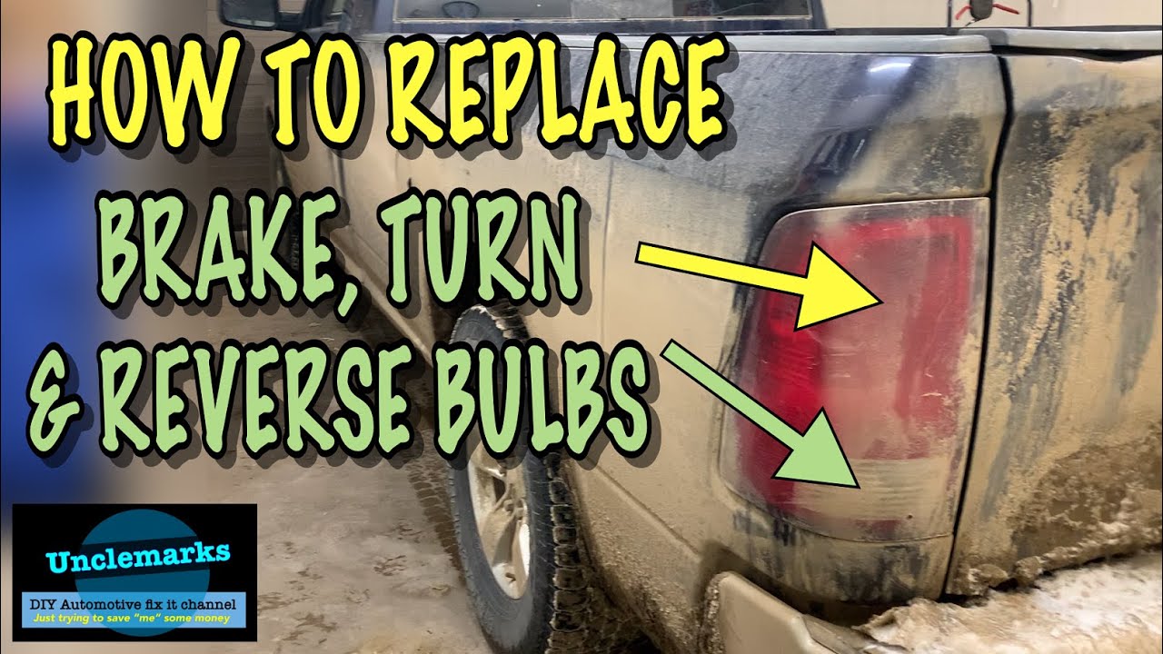How to replace tail light bulb reverse light on RAM pick up. 2008 to