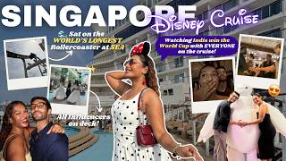 We Saw the WORLD CUP on a CRUISE with Foreigners - INDIA WON! Crazy Vibes! Disney Cruise #TravelWSar