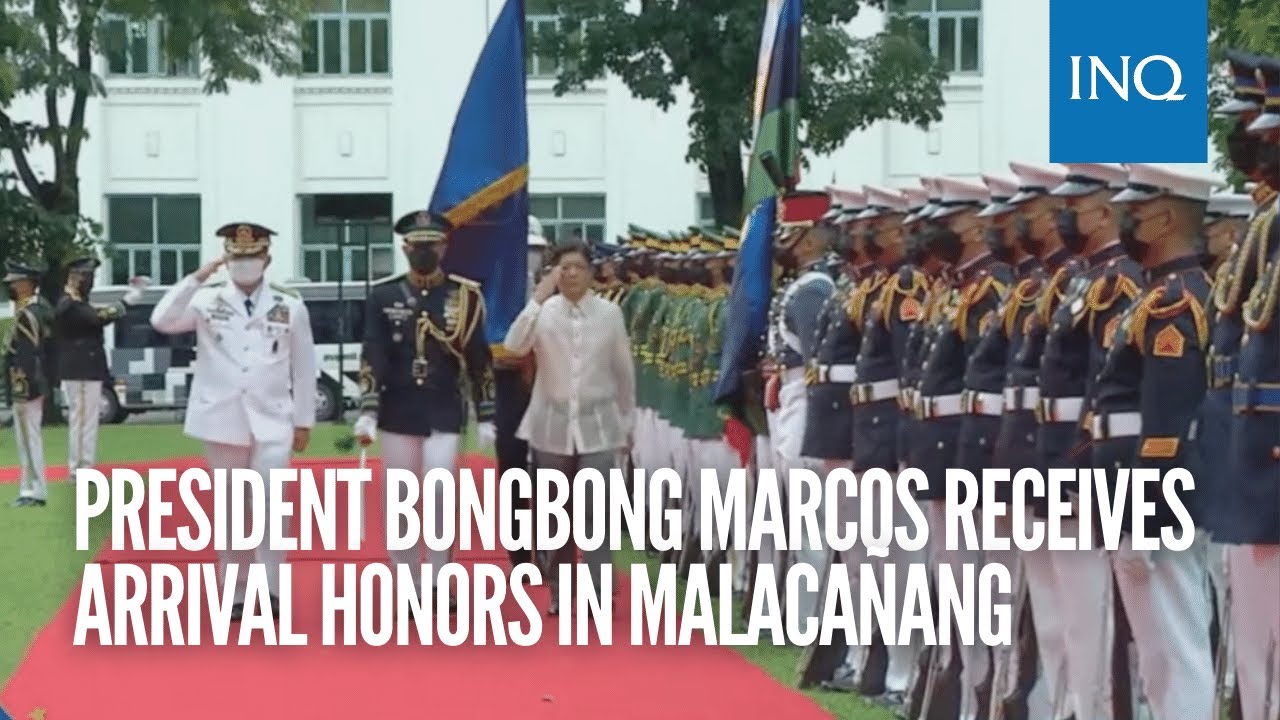 state visit philippines arrival ceremony for president marcos