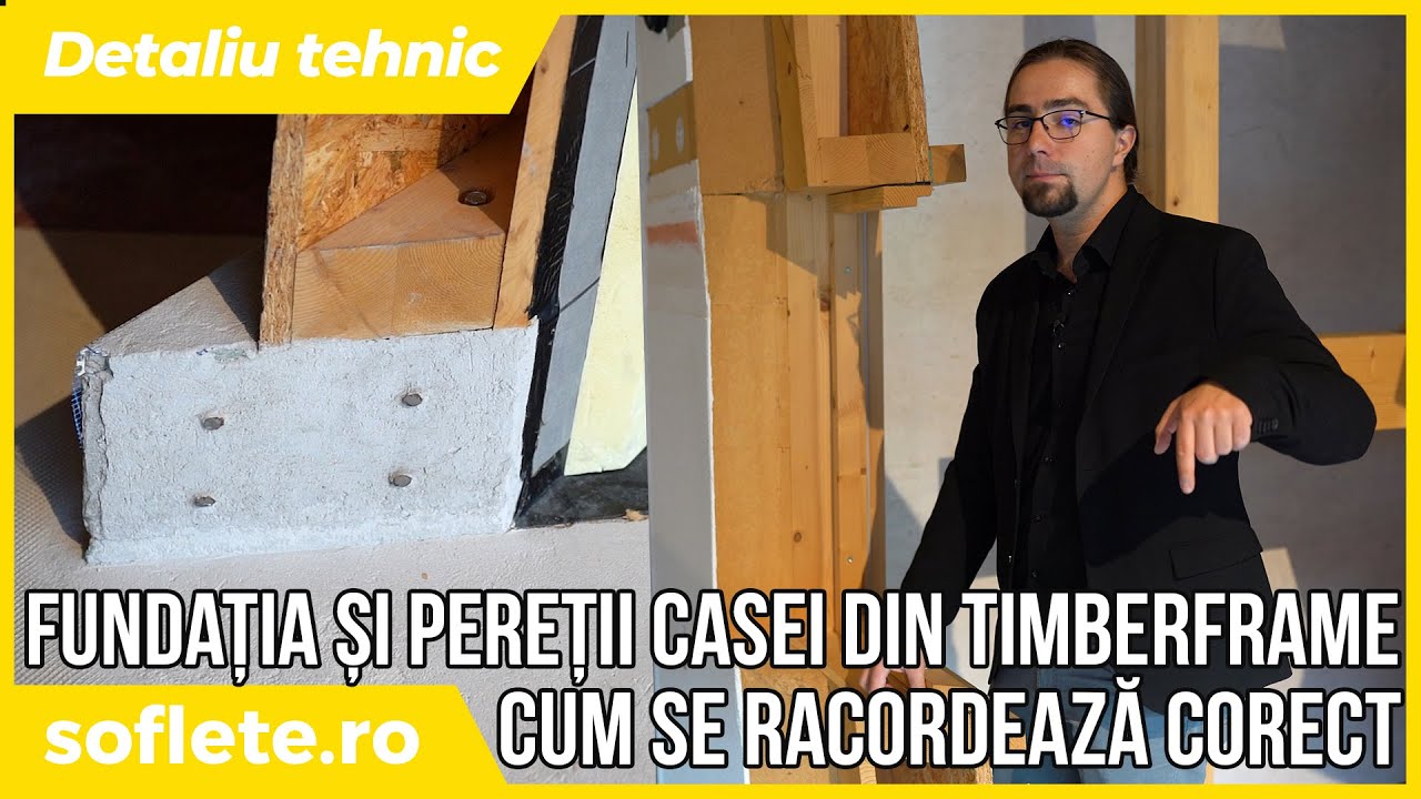 Un detaliu tehnic: cum se racordează pereții timberframe de fundații Un detaliu tehnic: cum se racordează pereții timberframe de fundații