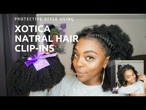 Use Natural Hair Clip In Extensions For Long Term Protective Styling