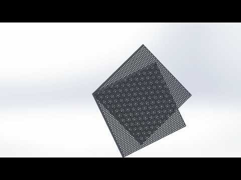 Graepels Perforated Metal Moire Effect