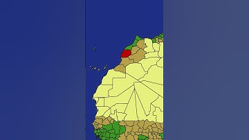 Top 5 Most Populated Regions of Morocco 🇲🇦 #populationdata #map #statistics #geography