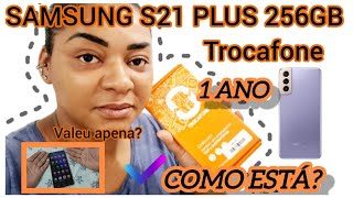 SAMSUNG S21 PLUS 256 GB TROCAFONE 1ANO SE PASSOU VALE APENA COMPRAR EM 2024//