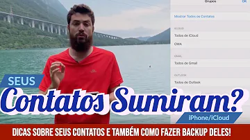 O que fazer quando somem os contatos do iPhone?