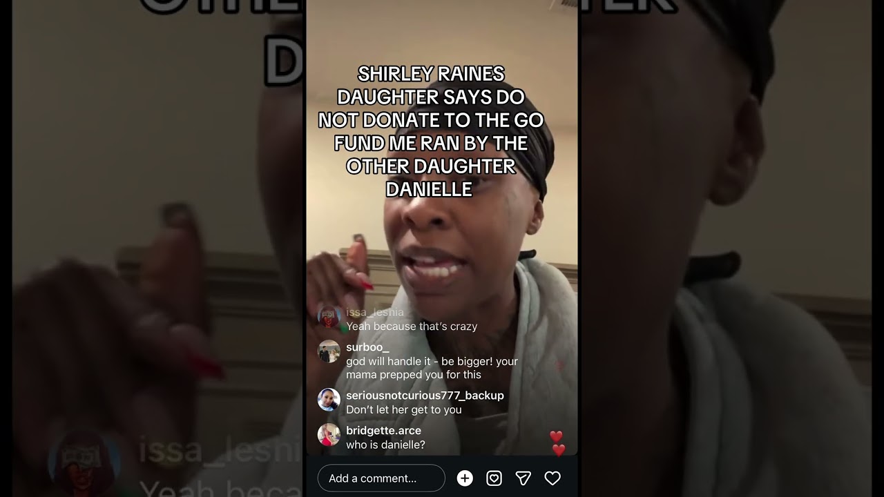 Дочь Ширли Рейнс безутешно скорбит 💔 из-за смерти своей матери.