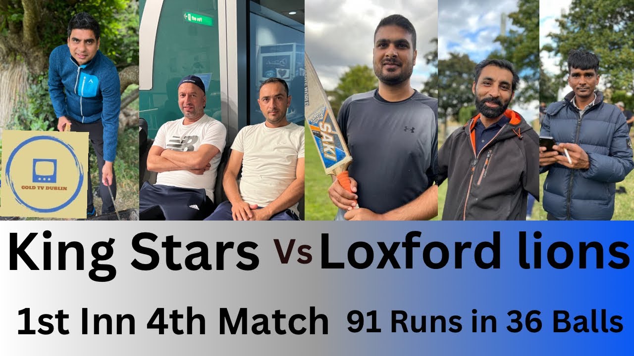 Highlights 4th match 91 Runs 36 balls, king Stars vs Loxford lions