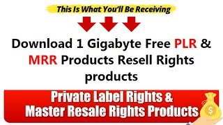 Download 1 Gigabyte Free PLR & MRR Products Resell Rights products