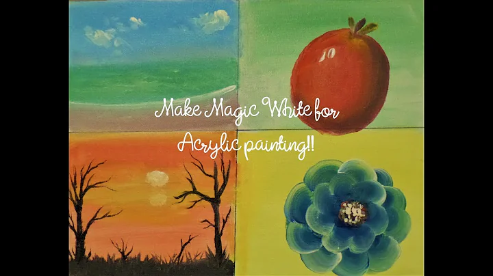 How to make Magic White for Acrylic painting!  Up ...