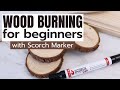 Easy wood burning for beginners with a scorch marker