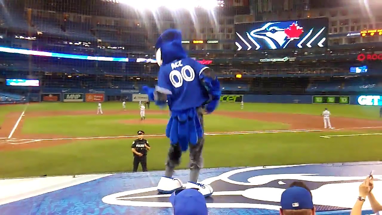 Play Ball! MLB Mascots Toronto Blue Jays Ace in Watercolor