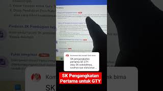 SK Pengangkatan Pertama untuk GTY pakai SK yayasan Atau SK Kepala Sekolah? #shorts