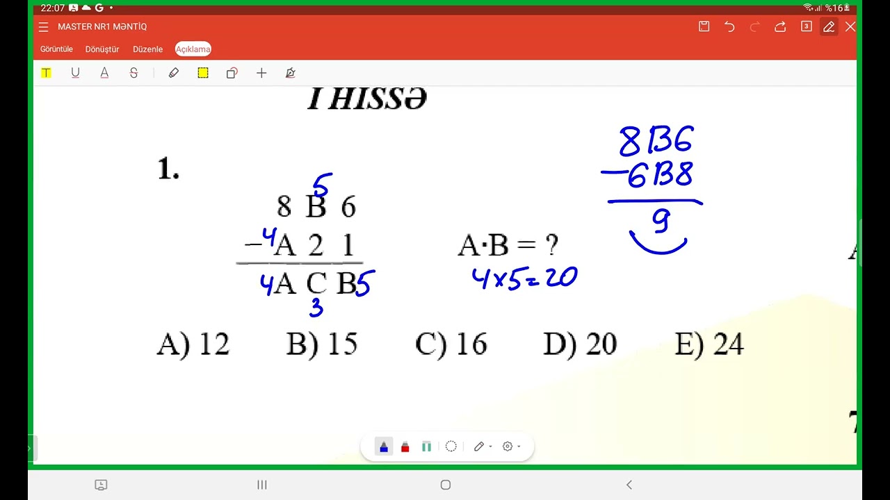 Şifrəli əməllər(toplama və çıxma)