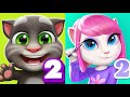 My talking tom 2 vs Angela 2 😚🧡🧡🧡
