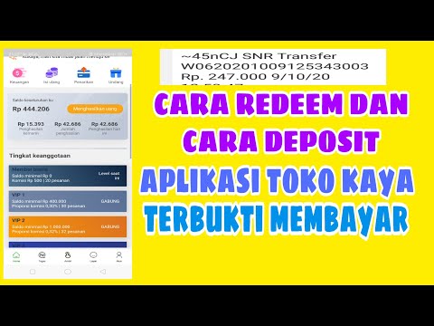 Tutorial Cara Redeem Dan Deposit  Di Aplikasi Toko Kaya.