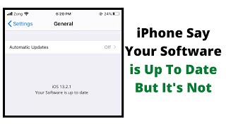 how to fix iphone says your software is up to date