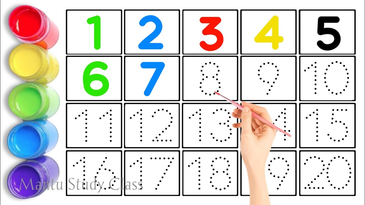 12345 learning for kids | Counting Numbers1 To 20 Numbers Song | 123 ...