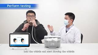UBREATH Breath Gas Analyzer nNO (Nasal nitric oxide) testing procedure explained