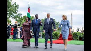 Us State Visit President Ruto And Mama Rachel Ruto Arrive At The White House, Washington D