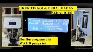 ALAT PENGUKUR TINGGI & BERAT BADAN | OTOMATIS HITUNG BMI | ARDUINO LOADCELL | TECHNOPRENEUR PROJECT