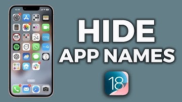 How to Hide App Names on iphone Home Screen iOS 18 | Apple info