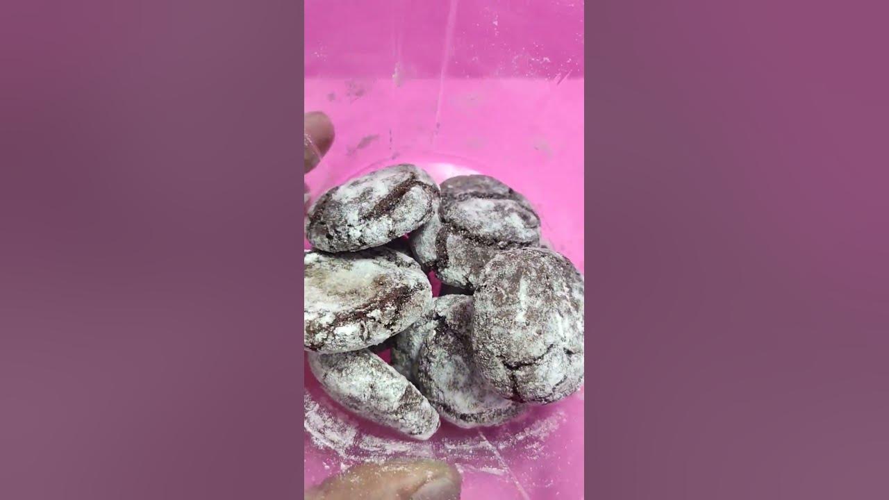 🍪ASMR CHOCOLATE CRINKLE COOKIES 🍪
