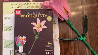 Let’s Build Off-Brand LEGO from Five Below | Block Tech Bouquet Pink Lily
