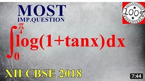 #Integrate log(1+tanx)dx from 0 to pi/4