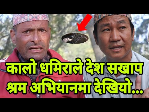 कालो धमिराले देश सखाप श्रम अभियानमा भयो खैलाबैला Loknath Chudal || Harka Sampang || Nepali Media TV