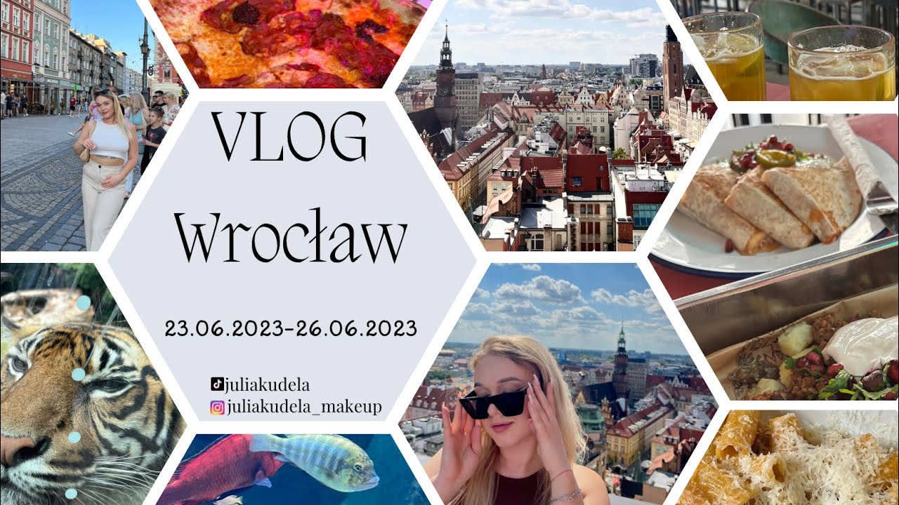 VLOG 🎥 Wrocław🧚🏼‍♀️ odpoczynek | ZOO | dobre jedzenie | atrakcje | krasnale | widoczki | fotki 🌻