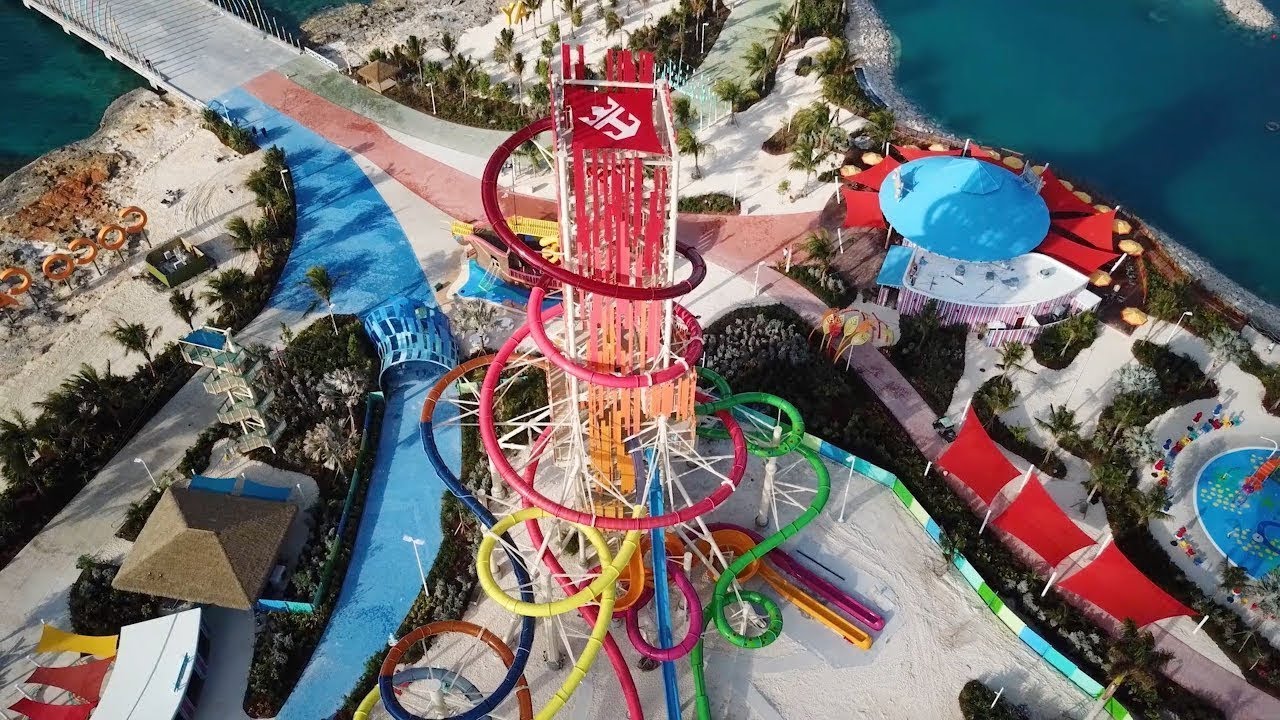 Video: Royal Caribbean Constructs Thrill Waterpark at Perfect Day at CocoCay | Royal Caribbean Blog