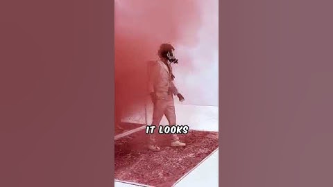 I Trapped Myself in a Box with Colored Smoke! #shorts