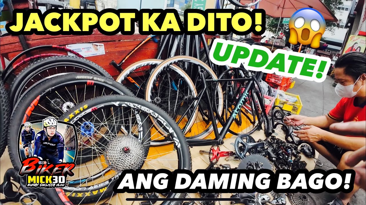 ANG DAMING BAGO AT MURANG BIKE PARTS NANAMAN DITO SA LATAGAN NI KUYA BOY SA QUIAPO MANILA!
