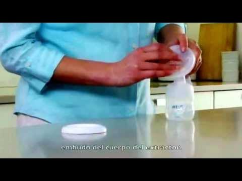 Philips AVENT Extractor de leche manual Comfort SCF330/13 Natural Incluye 3  vasos de almacenamiento de leche