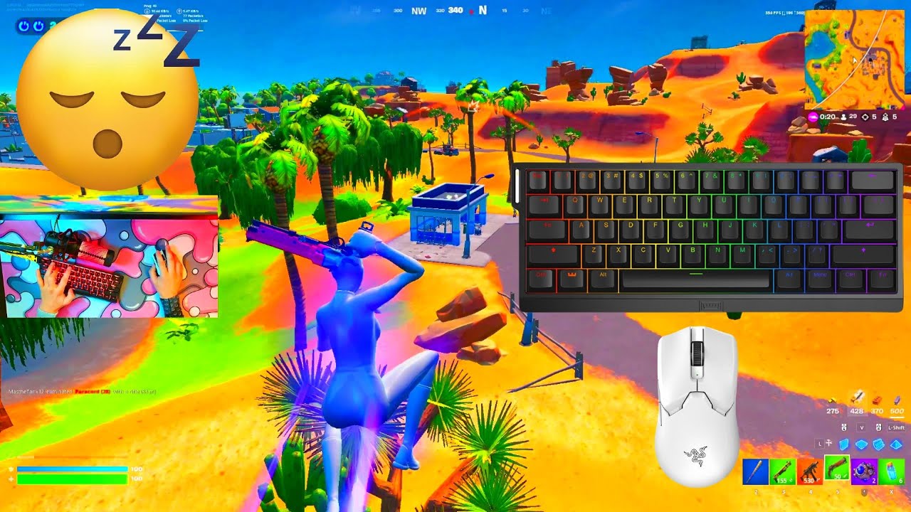 ⭐️[2HR]Wooting 60HE ASMR 😴 Fortnite OG Solo Reload 🏆 Satisfying Keyboard Fortnite 360FPS 4K⭐️