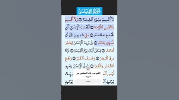 سورة القيامة الاية 1 - 4 فارس عباد