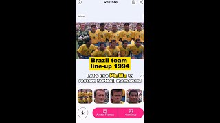 Restoration-Brazil 1994 |The good mouth is important!😮 #picma #restoration #brazil #fifa #shorts Restoration-Brazil 1994 |The good mouth is important!😮 #picma #restoration #brazil #fifa #shorts
