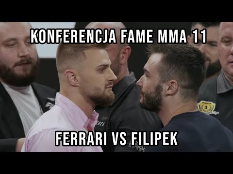 AMADEUSZ FERRARI VS FILIPEK NA KONFERENCJI FAME MMA 11