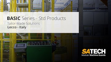 Modular Perimeter Guard Application on automatic line: Satech BASIC Series