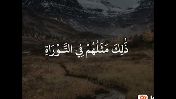 تلاوة:‏{مُّحَمَّدٌ رَّسُولُ اللَّهِ ۚ وَالَّذِينَ مَعَهُ أَشِدَّاءُ عَلَى الْكُفَّارِ }ياسر الدوسري