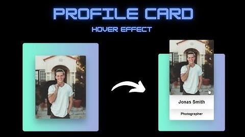 Creative profile card hover effect in html & css tutorial #tutorial #html #css