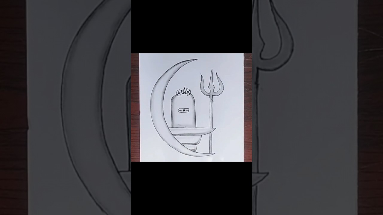 Shivling Drawing # Lord Shiva Sketch 