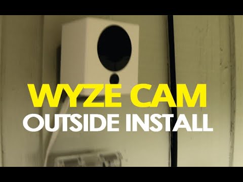 WYZE CAM INSTALLATION OUTSIDE UNDER SOFFIT WITH NO HOUSING