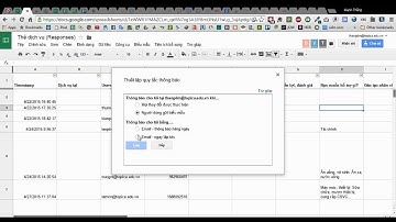 Hướng dẫn tự động gửi mail khi có sự thay đổi trên Google Sheet