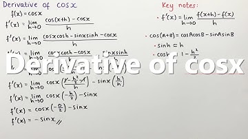 Derivative of cosx